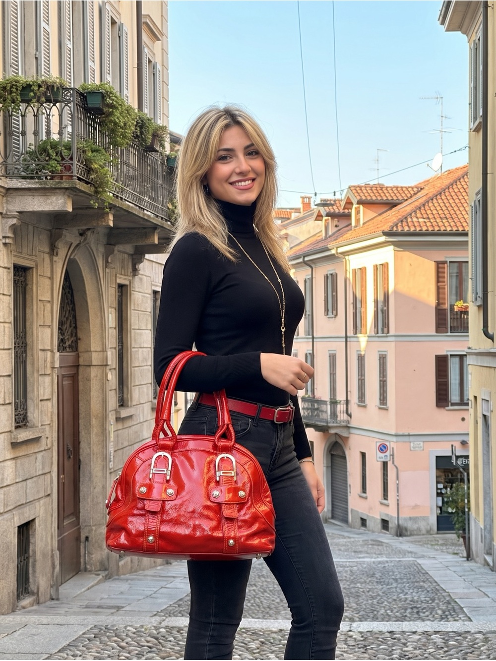 ❤️ Vintage Bally Red Patent Leather Dome Satchel | Made in Italy | Y2K Archive
